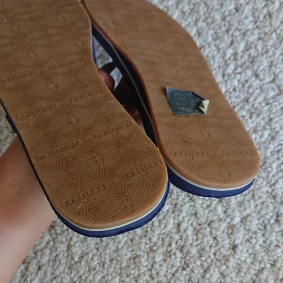 Hari Mari Navy Meadows Flip-Flop size 8 - Picture 2 of 12